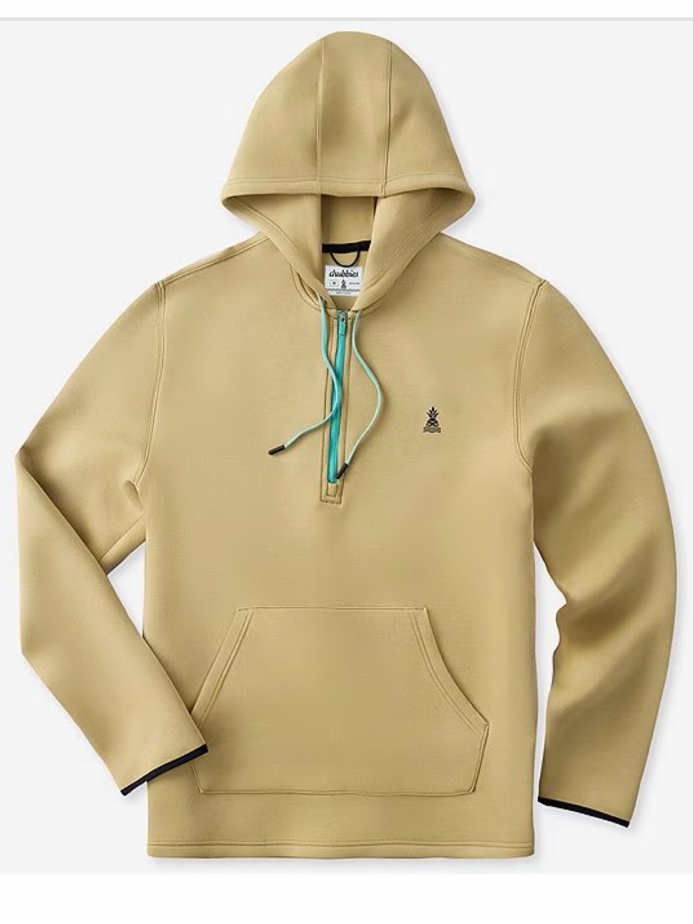 NWT Chubbies Hoodie with Teal Drawcords size Large
